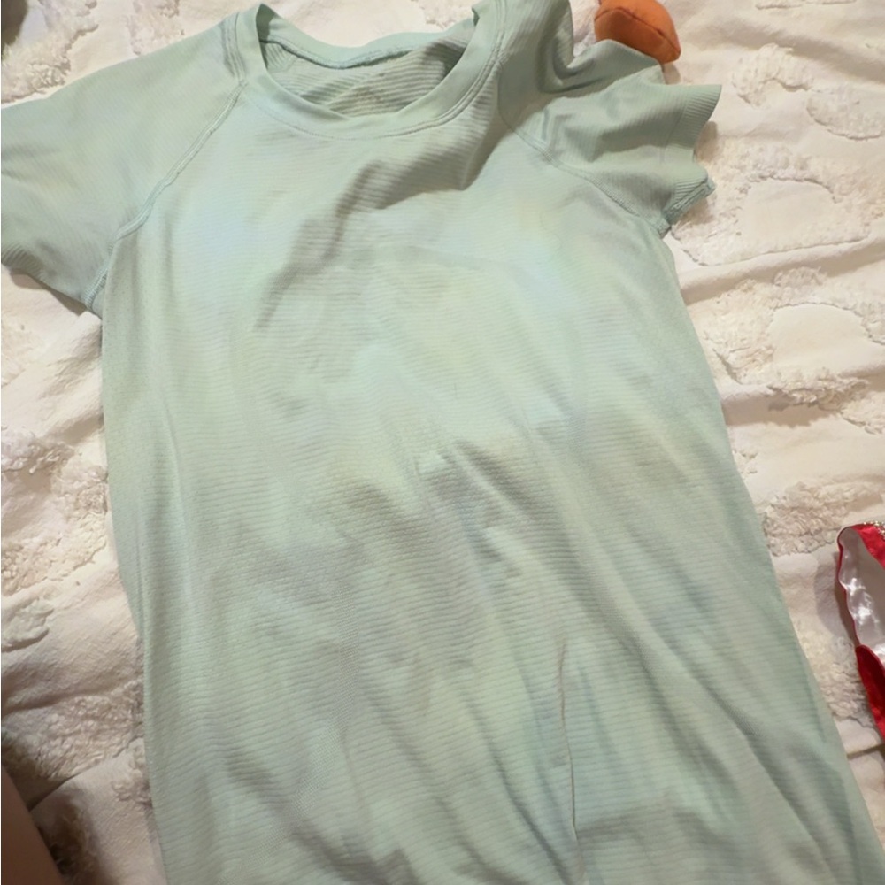 Lululemon Athletica Green Short Sleeve Crew Neck Tee